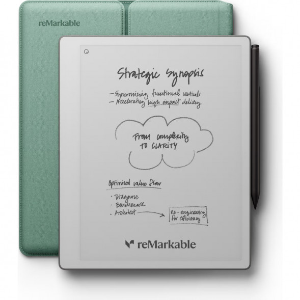 Графический планшет reMarkable Paper Pure+Marker Plus+Sleeve Folio, Mist Green в Иркутске
