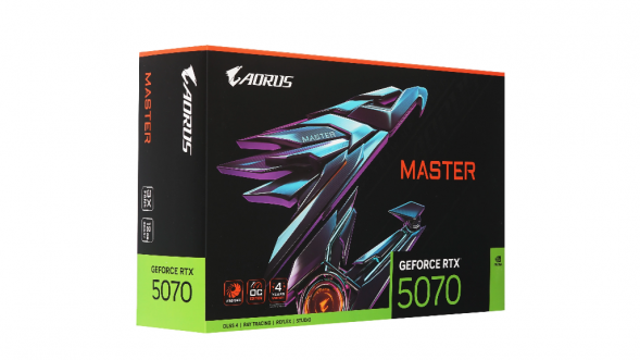Видеокарта Gigabyte GeForce RTX 5070 AORUS MASTER, 12 ГБ GDDR7 в Иркутске