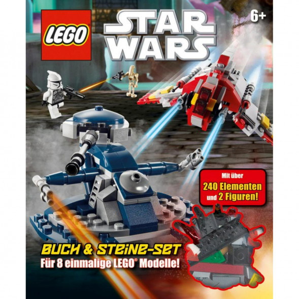 Книга и набор кубиков LEGO Star Wars Buch &amp;amp; Steine-Set Fur 8 einmalige Lego Modelle! в Иркутске