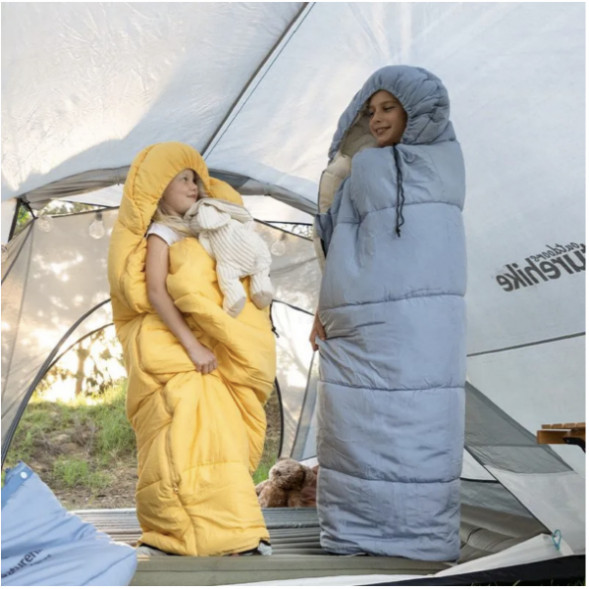 Спальный мешок Naturehike C180 (190x75см), голубой в Иркутске