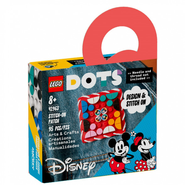 Конструктор LEGO DOTS 41963 Пластина-нашивка с тайлами «Микки и Минни Маус» в Иркутске