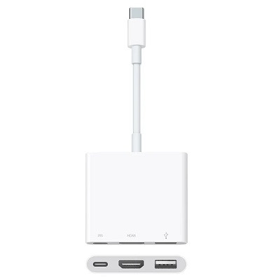 Адаптер Apple USB-C Digital AV Multiport Adapter, бел, MUF82ZM/A в Иркутске