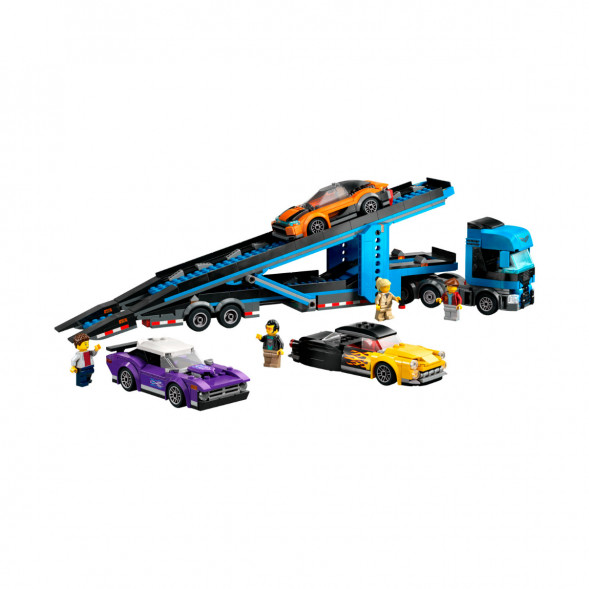 Конструктор LEGO City 60408 Грузовик-автовоз со спортивными автомобилями в Иркутске