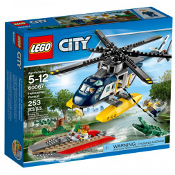 Конструктор LEGO City 60067 Погоня на полицейском вертолёте