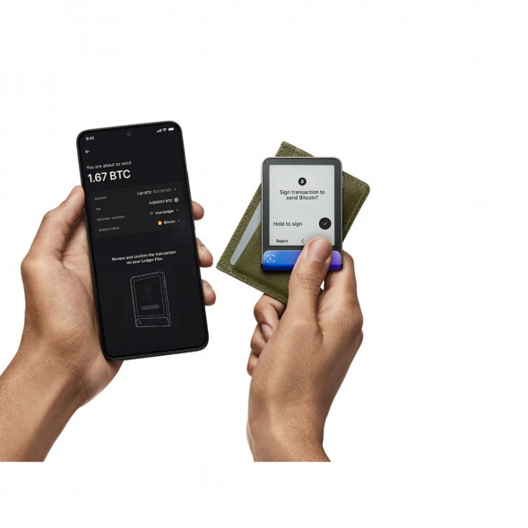 Аппаратный криптокошелек Ledger Flex+Recovery Key, Neptune Blue в Иркутске