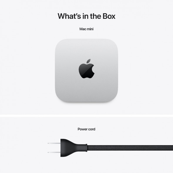 Компьютер Apple Mac mini M4 2024 (MU9E3) (10 Core GPU, 16ГБ, 512ГБ SSD, Apple, macOS), серебристый в Иркутске