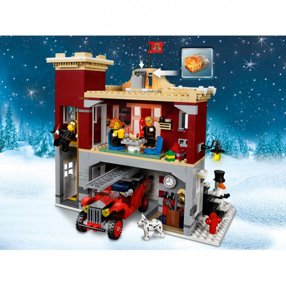 Конструктор LEGO Creator 10263 Пожарная часть в зимней деревне в Иркутске