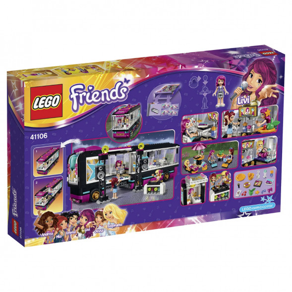 Конструктор LEGO Friends 41106 Поп звезда: гастроли в Иркутске