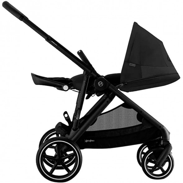 Детская коляска Cybex Gazelle S BLK Moon Black с корзиной и дождевиком в Иркутске