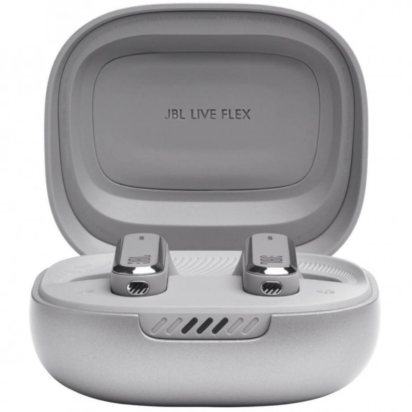 Беспроводные наушники JBL Live Flex, серебристый в Иркутске