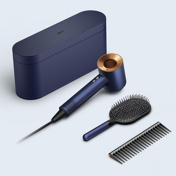 Фен Dyson Supersonic HD07 с набором расчесок, синий/медный в Иркутске