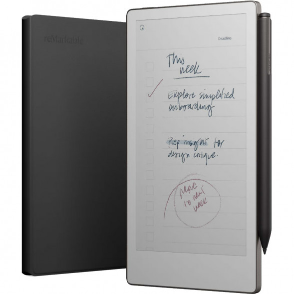 Графический планшет reMarkable Paper Pro Move + Стилус MarkerPlus + Чехол BookFolio Premium Leather, Black в Иркутске