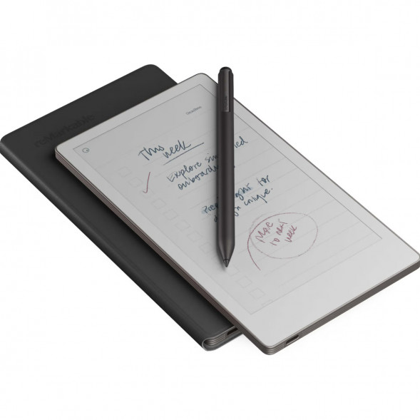 Графический планшет reMarkable Paper Pro Move + Стилус MarkerPlus + Чехол BookFolio Premium Leather, Black в Иркутске